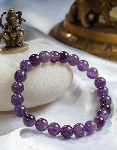 Amethyst Bead Bracelet - Image 2