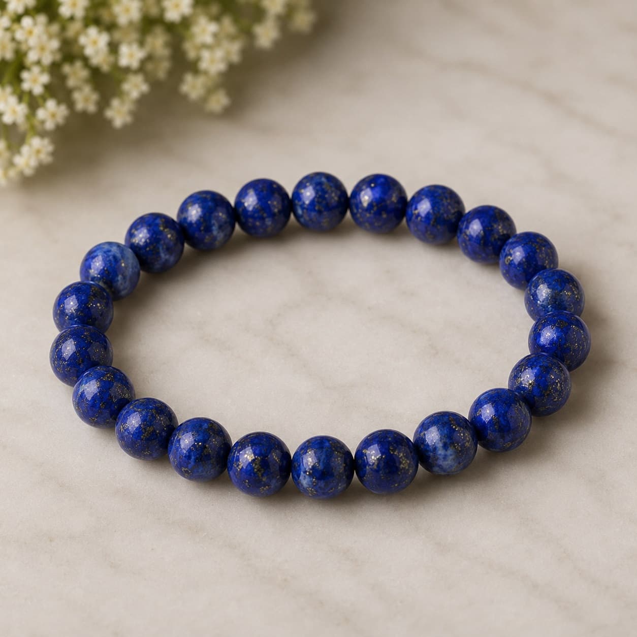 Lapis Lazuli Bead Bracelet