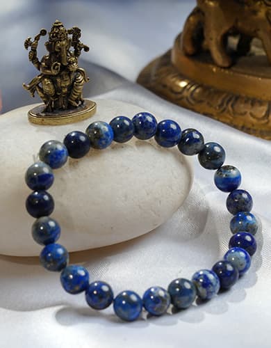 Lapis Lazuli Bead Bracelet - Image 2