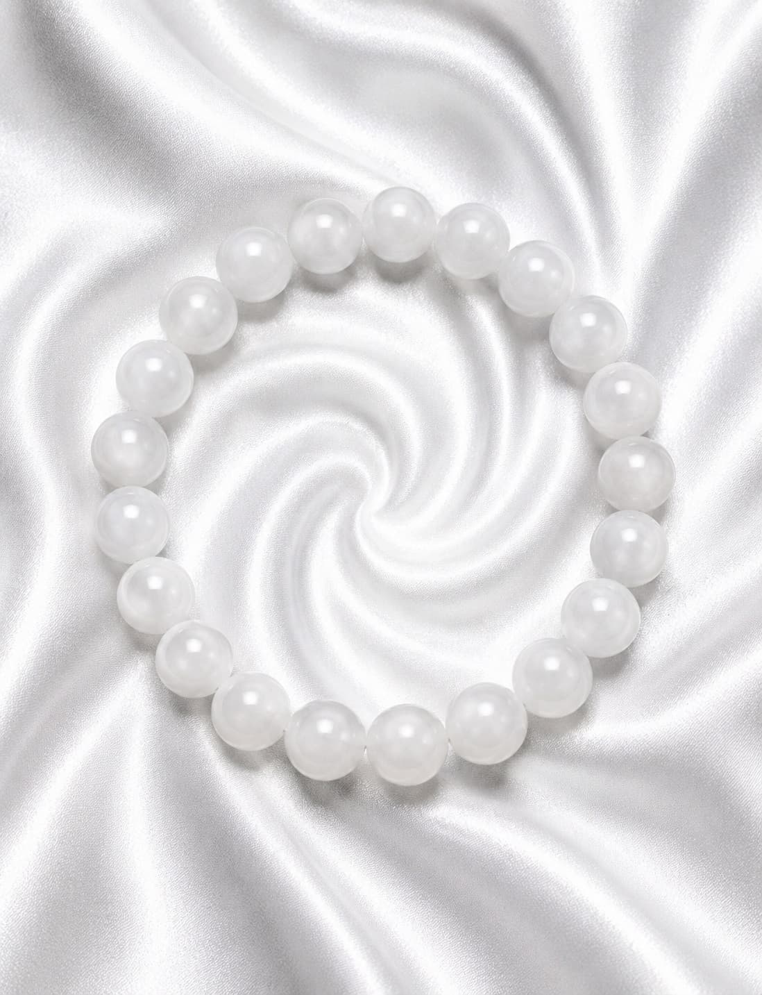 Selenite Bead Bracelet - Image 3